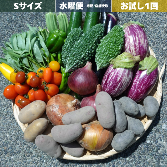 【お試し1回】野菜セット S / 水曜宅配or店舗引取